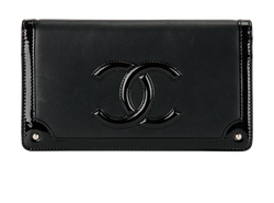 Chanel CC Logo Wallet, Leather, Black, 22362301(2017), AC, 3*